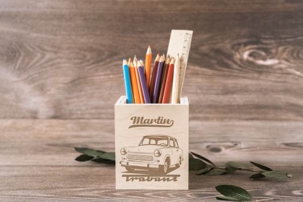 Stiftehalter Trabant - personalisiert-